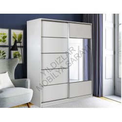KOD NO : DLP-032 Sürgülü Dolap 200 cm. - Beyaz