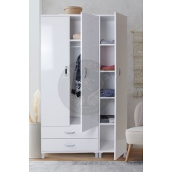 KOD NO : DLP-094 + DLP-095 Buket Üç Kapaklı Dolap - Beyaz (Kurulu) KOD NO : DLP-094 + DLP-095 Buket Üç Kapaklı Dolap - Beyaz (Kurulu)