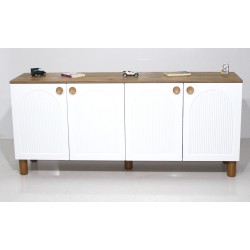 KOD NO : KNSL-035 Membran Bohem Konsol - Çam / Beyaz (DEMONTE)