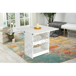 KOD NO : MASA-695 İzmir Masa - Beyaz (Sadece Masa)