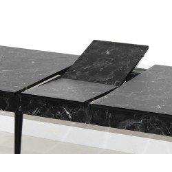 KOD NO : MASA-714 Lotus Masa 90x145 - Siyah Mermer