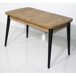 KOD NO : MASA-756 Venüs Masa 80x130 - Çam / Siyah