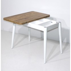 KOD NO : MASA-750 Rüya Masa 60x100 - Çam/Beyaz KOD NO : MASA-750 Rüya Masa 60x100 - Çam/Beyaz