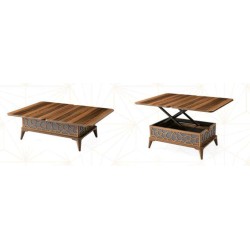 KOD NO : SHP-483 Zara Akıllı Sehpa - Gri / Siyah 