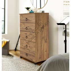 KOD NO : SIF-077 Yüksek Şifonyer - Çam (DEMONTE)